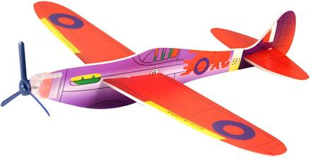 Speelgoed luchtmacht vliegtuigen Airglider - Spitfire MK 1 - 19cm