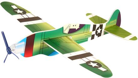 Speelgoed luchtmacht vliegtuigen Airglider - Thunderbolt - 19 cm