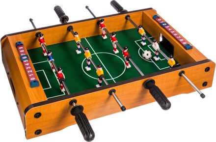 Speelgoed Mini Tafelvoetbal spel - voor op de eettafel - 51 x 31 cm Multi