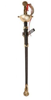 Speelgoed musketier ridder zwaard 68 cm - Verkleedattributen Multikleur