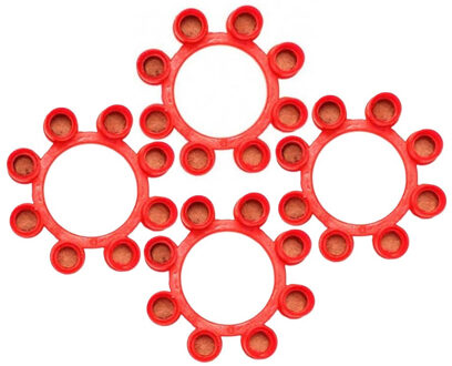 Speelgoed plaffertjes 8 schots - 72x ringen - voor plaffer pistool/revolver