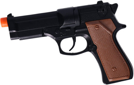 Speelgoed Plaffertjes pistool - 8 schots - metaal - politie thema