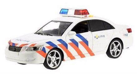 Speelgoed politie auto met licht en geluid 22 cm - Speelgoed voertuigen Multikleur