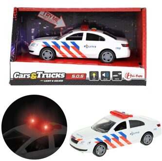 Speelgoed politieauto met licht en geluid 5.5 x 16 x 6 cm - Speelgoed auto's Multikleur