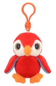 Speelgoed rode pinguin sleutelhanger 9 cm
