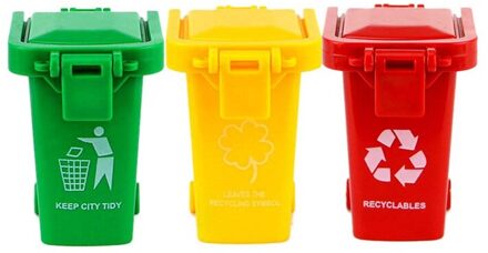 Speelgoed Voertuigen Vuilniswagen 'S Vuilnisbakken, 3 Pack Speelgoed Vuilniswagen Vervangende Onderdelen, Gesimuleerde Prullenbak