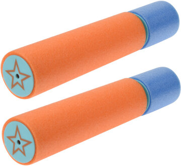 Speelgoed waterpistool van foam - 2x - 20 cm - Foam waterspuiters