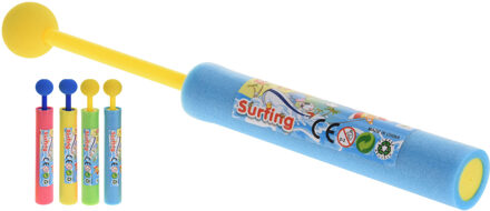 Speelgoed waterpistool van foam met bolletje 21 cm - 3x stuks - Foam waterspuiters