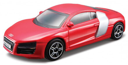 Speelgoedauto Audi R8 rood 1:43/10 x 4 x 3 cm - Speelgoed auto's