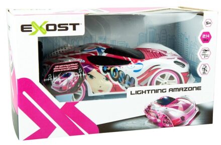 Speelgoedauto Lighting Amazone radiografisch roze 1:14