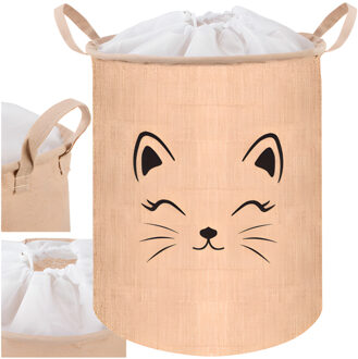 Speelgoedmand - beige - 42L - 32 x 43 cm - opbergmand - organizer