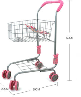 Speelhuis Winkelwagen Jongen Meisje Kind Simulatie Supermarkt Trolley Mini 3 Jaar Oude Kinderwagen Grote Ruimte 68 cmHeight