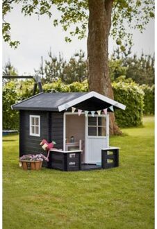 Speelhuisje Met Veranda Black