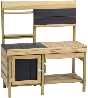 Speelkeuken met Zandlade voor Buiten Vurenhout Naturel