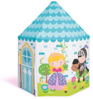 speeltent Princess junior 130 x 104 cm vinyl blauw Multikleur