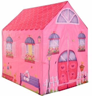 Speeltent/speelhuis roze - speelgoed huisje - 72 x 95 x 102 cm - Speeltenten