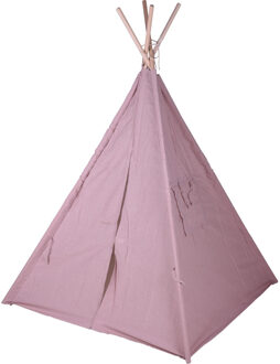 Speeltent - tipi tent kinderen - met draagtas - roze - 103 x 160 cm - Speeltenten