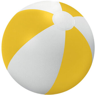 Speeltijd opblaasbare strandbal - maat One size Geel