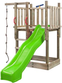 Speeltoestel Met Glijbaan Mario Appelgroen 250cm