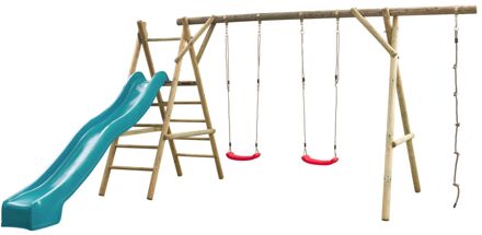 Speeltoestel Met Glijbaan Noortje Turquoise 300cm