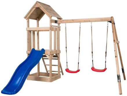 Speeltoestel Noa Met Glijbaan Blauw 265cmx280x234cm