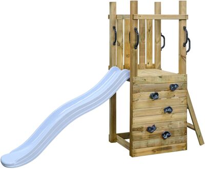 Speeltoren Irma Met Glijbaan Pastel Blauw