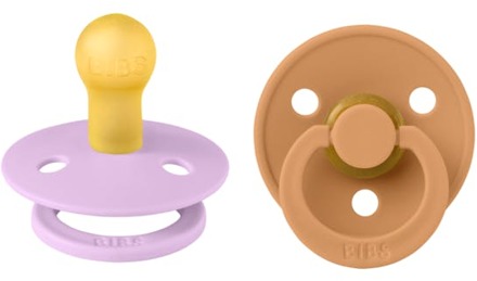 Speen BIBS Colour Latex Size 1 Violet Sky/Pumpkin 2 st