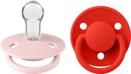 Speen BIBS De Lux 2 Pack Silicone Onesize Blossom/Candy Apple 2 st