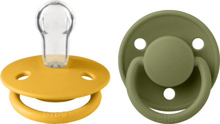 Speen BIBS De Lux 2 PACK Silicone Onesize Honey Bee/Olive 2 st
