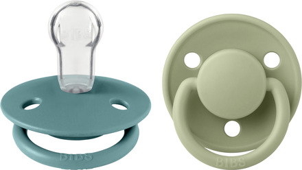 Speen BIBS De Lux 2 PACK Silicone Onesize Island Sea/Sage 2 st