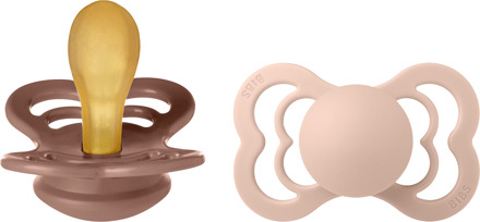 Speen BIBS Supreme 2 Pack Latex Maat 2 Woodmarmuck/Blush 2 st