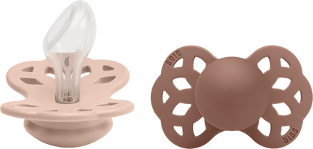 Speen Infinity anatomische speen 6-18 maanden Blush & Woodchuck 2 stuks. Roze/lichtroze