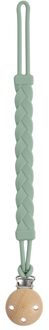 Speenkoord - Sage - Siliconen - Gevlochten - BPA-vrij & Duurzaam Sage / Groen