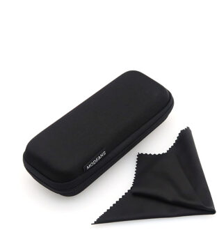Spektakel Case Leesbril Case Met Doek Lenzenvloeistof Zip Black Box Voor Cover Bril Licht Onbreekbaar Materiaal Te Dragen