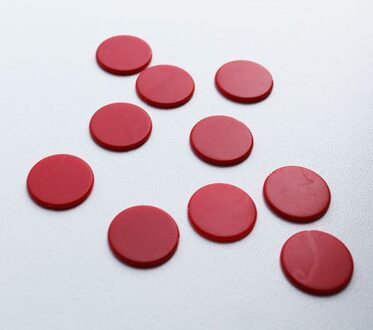 Spel Fiches 22mm Rood (10 stuks)