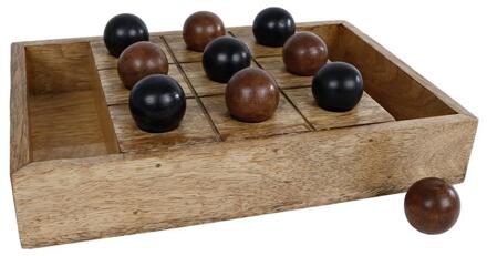 Spel "Tic Tac Toe" hout 30x20x4,25cm