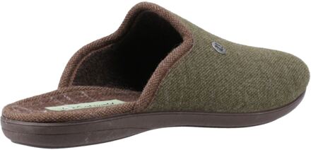 Spelsbury Textiel Heren Khaki Muiltjes - maat Kaki