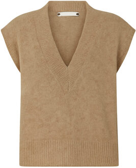 Spencer met V-hals Maja  beige - XS,S,M,