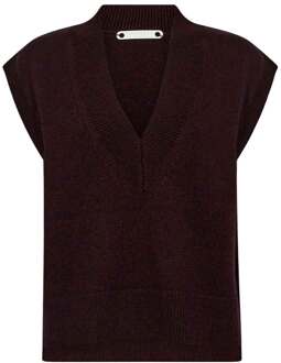 Spencer met V-hals Maja  bordeaux - S,M,