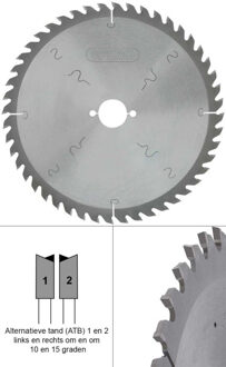 Spero 300mm hout TCT zaagblad 48 tands - asgat 30mm - SPW-300-48-30
