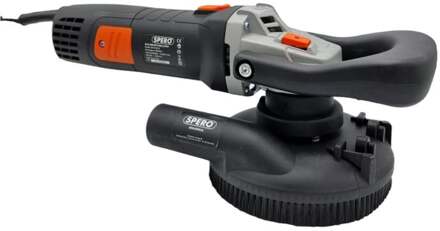 Spero Deluxe betonslijper cq schuur & polijstmachine | 125mm | 1400Watt | droog + verende stofkap excl. komschijf - SPHS1001B-PR-EX