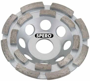 Spero Medium dubbele rij diamant komslijpschijf | 125mm | steen, kalkzandsteen, zandcement | asgat 22.23mm - SPDRZVECO