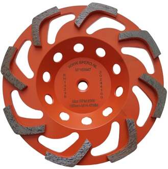 Spero Medium snake diamant komslijpschijf | Ø180mm | beton | M14 | H=47mm | TBV SPHS2001B-PR - SP180M47