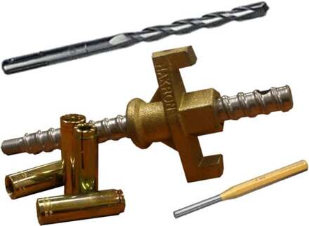 Spero Snelspannerset | M12 met: large vleugelmoer | 5 ankers | doorslagpen | 16 x 210 mm SDS-plus boor - SPVLCS