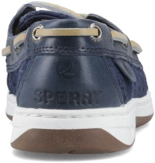 Sperry Angelfish Leren En Katoenen Damesschoenen In Marineblauw Navy - EU 37.5 / UK 4.5