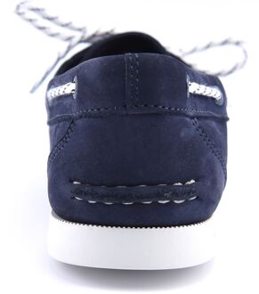 Sperry Authentic 1 Eye Dames Bootschoenen Van Leer In Marineblauw Navy