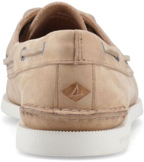 Sperry Authentic 2 Eye Boot Leer Heren Linnen Multi Boten Shoes Naturel - EU 39/ UK 6