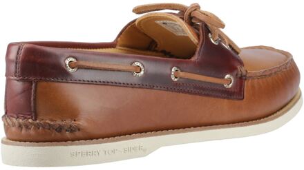 Sperry Authentic Gold Cup Leren Heren Bootschoenen In Tan/Bruin - EU 40.5 / UK 7