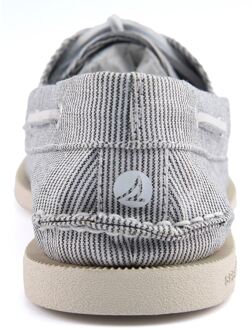 Sperry Authentic Original Katoenen Heren Bootschoenen Met Krijtstreep Grijs