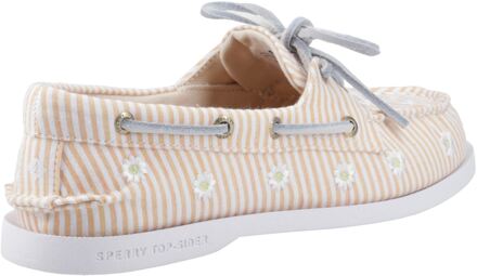 Sperry Authentiek Origineel Textiel Dames Seersucker Standaard Bootschoenen Blauw - EU 37.5 / UK 4.5